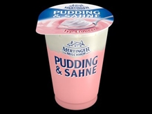 Erdbeerpudding m. Sahne