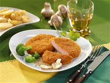 Jägerschnitte paniert gebraten