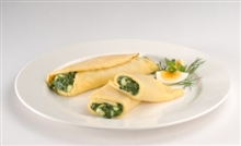 Omelett m. Blattspinat-Mozzarella-Füllung 