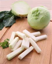 Kohlrabi Streifen